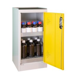 1 door bench cabinet-Yellow door