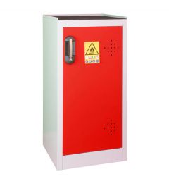 1 door bench cabinet-Red door