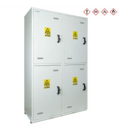 RANGE 14 - 4 compartments cabinet (2 x A2P) with one acid equiped compartment ref CAP2P