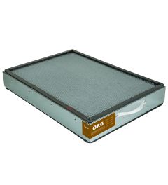 Active charcoal filter for organic vapors