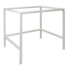 Tubular table with feet for model H09