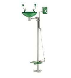 Eye-wash-Pedestal mounted, SS bowl
