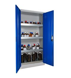 2 doors high cabinet-Blue doors
