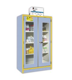 Filtering vent. secure 30mn cabinet w/ 2 glazed door