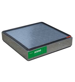 Active coal filter for ammoniac vapors
