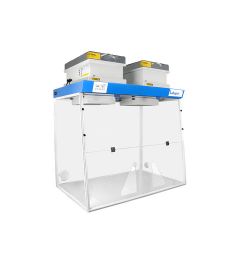 Ductless fume hood H12-2 hands working open