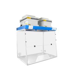 Ductless fume hood H12-Trapeze working open