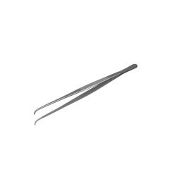 stainless steel potts smiths forceps with curved tip
