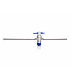 Stopcock straight-bore 6mm with PTFE key Arm 13/1 5 NZ 21.5