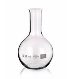 Flasks flat bottom, narrow neck with rim