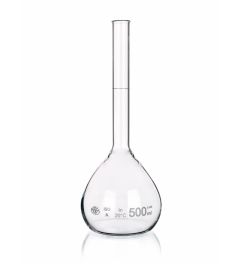 Volumetric flask with rim without stopper Class A