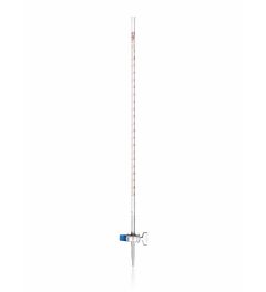 Burette with straight bore stopcock with glass key class B