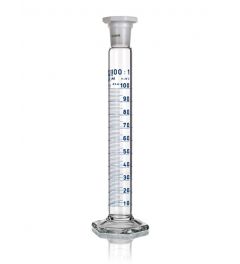 Grad cylinder with SJ and plastic stopper