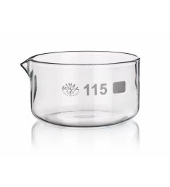 Crystallizing dishes with spout