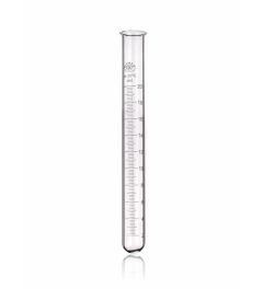 Test tubes with rim graduated