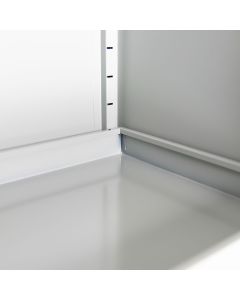 Additional retention shelf/tank for 1 door cabinet
