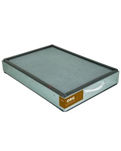 Active charcoal filter for organic vapors