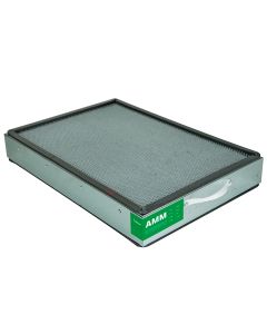 Active coal filter for ammoniac vapors