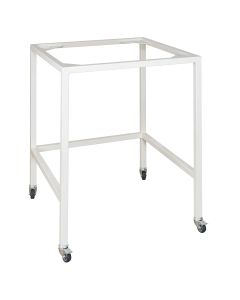 Tubular table trolley with rollers for model H06