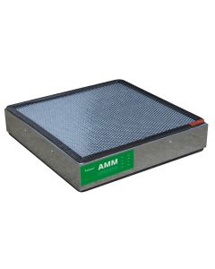 Active coal filter for ammoniac vapors