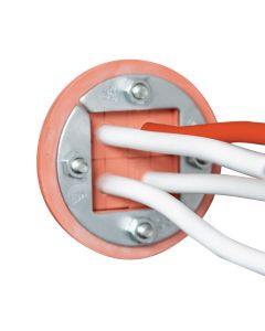 Drilling for cabling w/ fire-resistant cabling hole