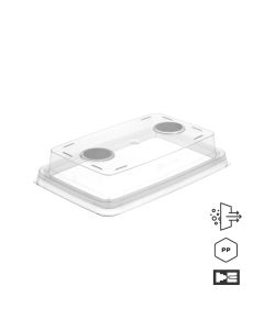 inVenti+ - Sterile filter vessels - Lids only - 18mm height - 2x20mm filters - 20 pcs