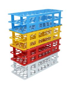 Plastic tube rack 10x4 - Multiple colors