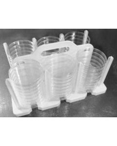 Transport rack for Ø 90mm petri dishes