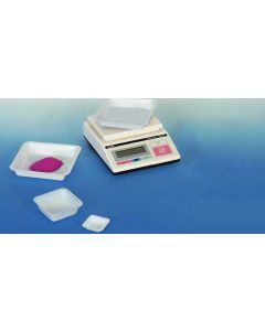 Square-shaped weighing boats - white - multiple sizes