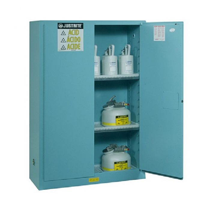 RANGE 4 - Safety storage cabinet for acid and corrosive products - 228 L - self-closing doors
