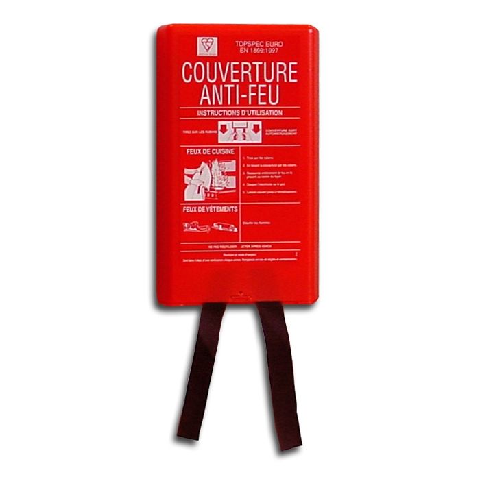 Safety blanket 120x120mm-wall red square box