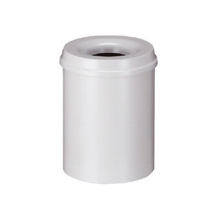Safety dustbin 30L-Clear grey