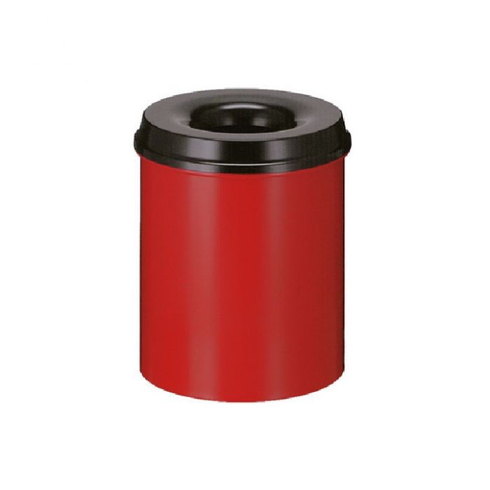 Safety dustbin 30L-Red black