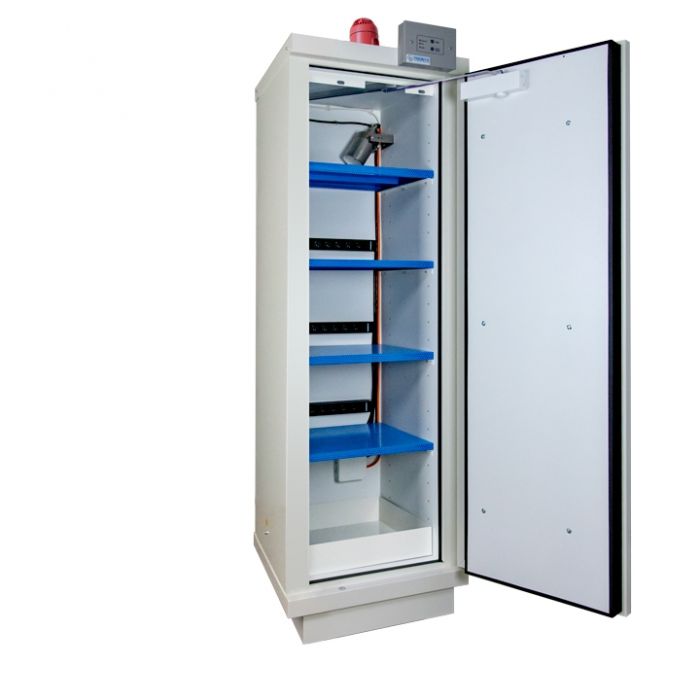Fire-proof cabin 90 min tall for li-ion batt. equip
