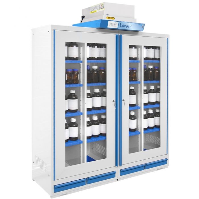 Steel filtering vent cabinet-2 doors-4 compartments