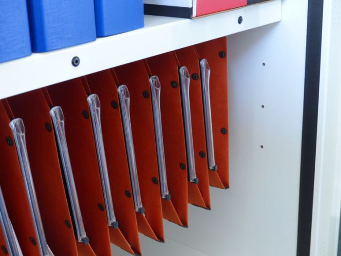 shelf for suspended folders