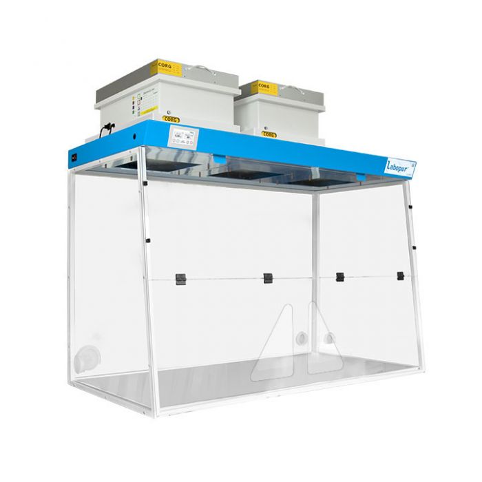 RANGE H - LABOPUR® - Ductless fume hood H15 + 2 hands working opening