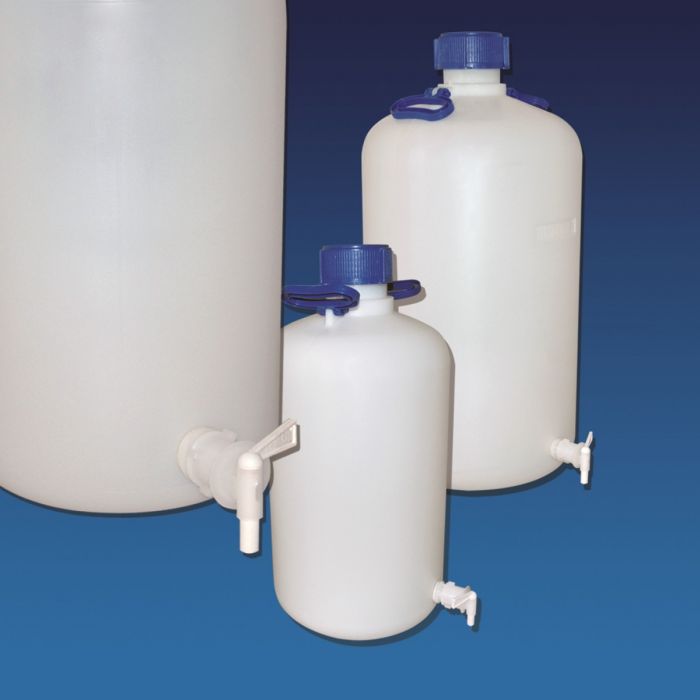 Aspirator bottles with tape - HDPE - 1 pc