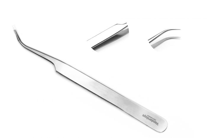Tissue culture forceps  - Curved pointy tip - 15 cm - Vandersluys