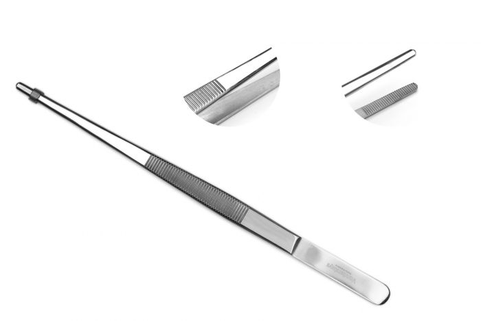 Tissue culture forceps  - Round tip - 20 cm - Vandersluys