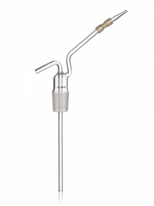 Adapter to rinse SJ 29/32 with rubber joint 180mm