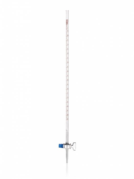 Burette with straight bore stopcock with glass key class B