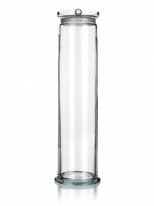 Jars specimen with ground in cover with knob
