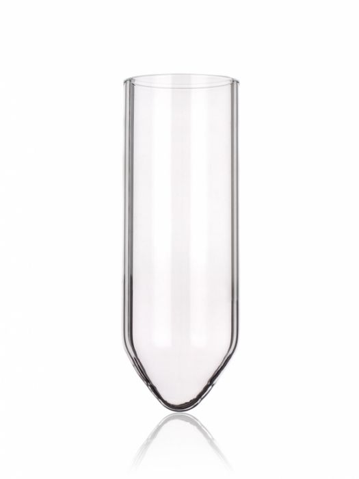 Centrifuge test tubes with conical bottom without rim