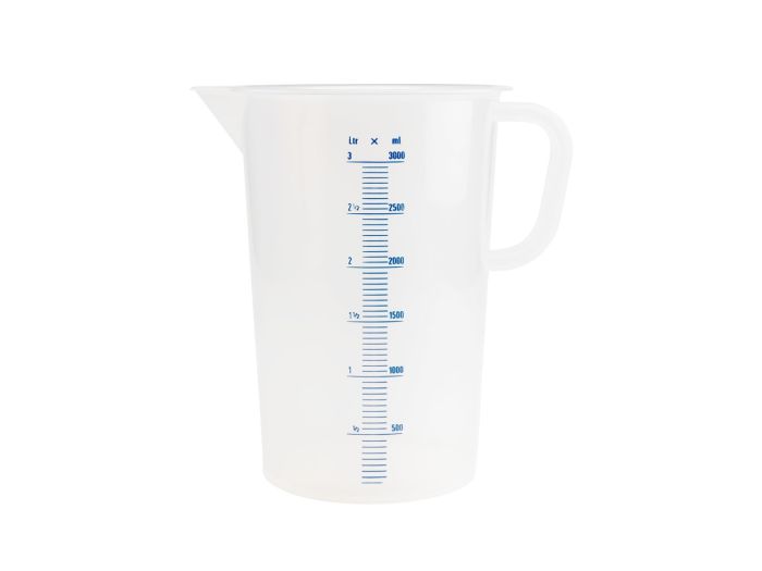 plastic measure beaker 3000 ml with 50 ml increment