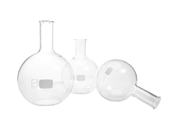 borosilicate round bottom flask various sizes