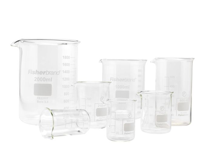 borosilicate 3.3 glass beaker various sizes
