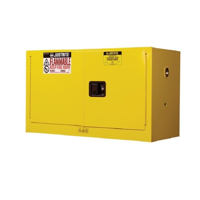RANGE 2 - Safety storage Cabinet for Flammable products - 64 L - Self-closing doors