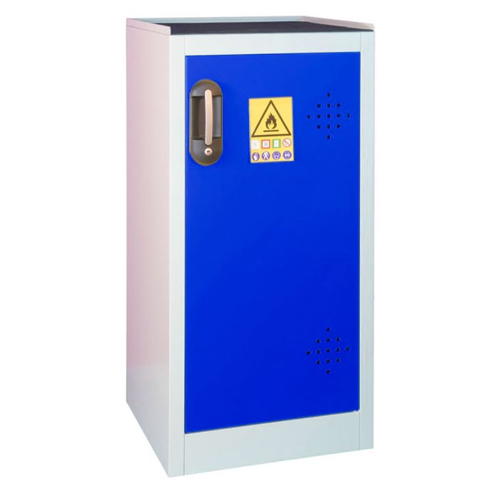 RANGE 14-E - 1 door bench cabinet - Blue door
