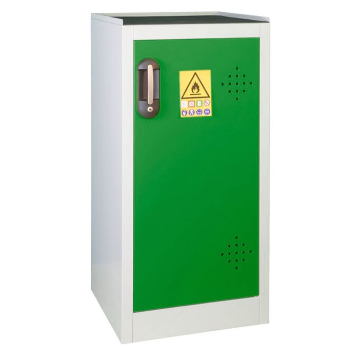 RANGE 14-E - 1 door bench cabinet - Green door